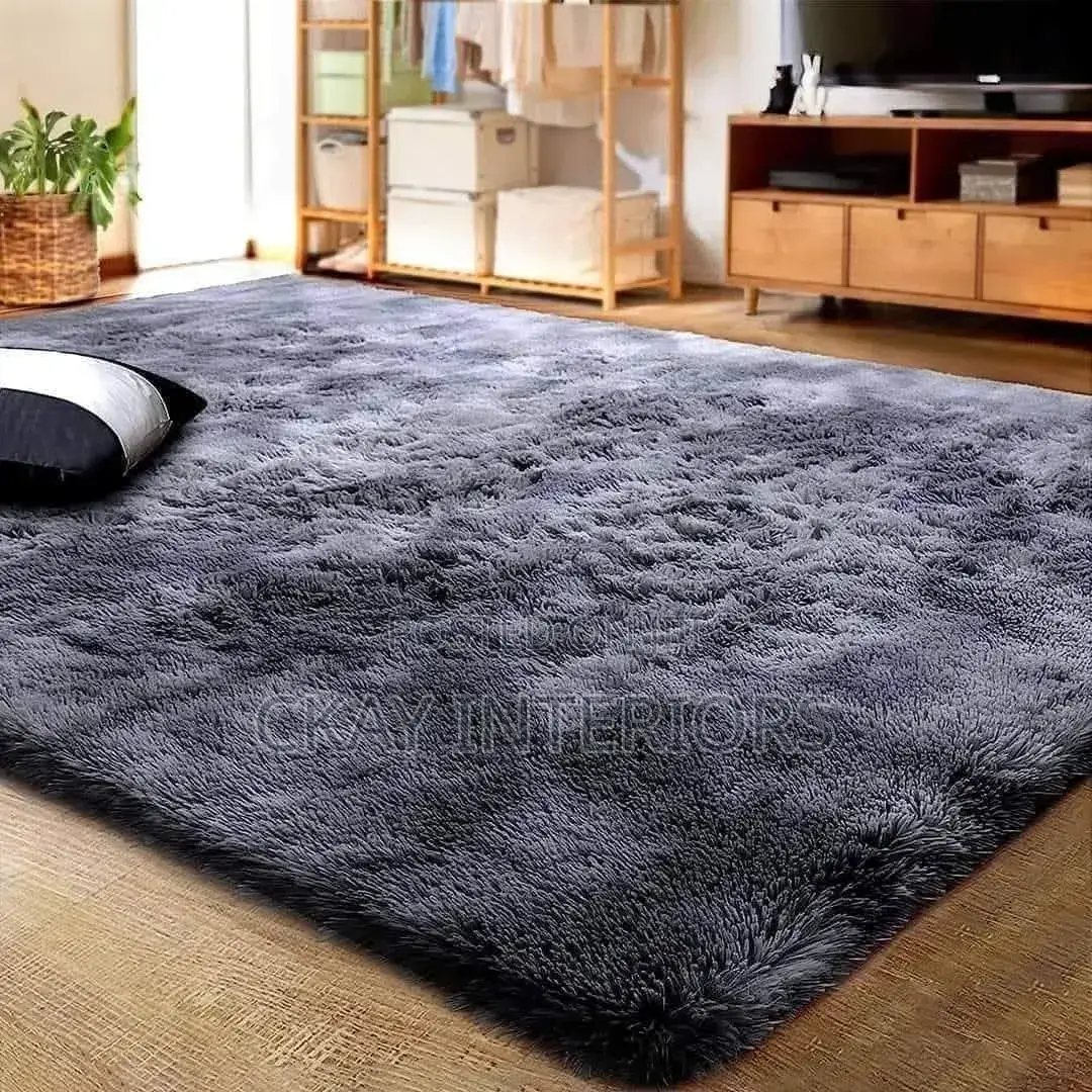 7 by 8 Machine Washable Fluffy Wall to Wall Carpets