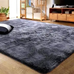 7 by 8 Machine Washable Fluffy Wall to Wall Carpets