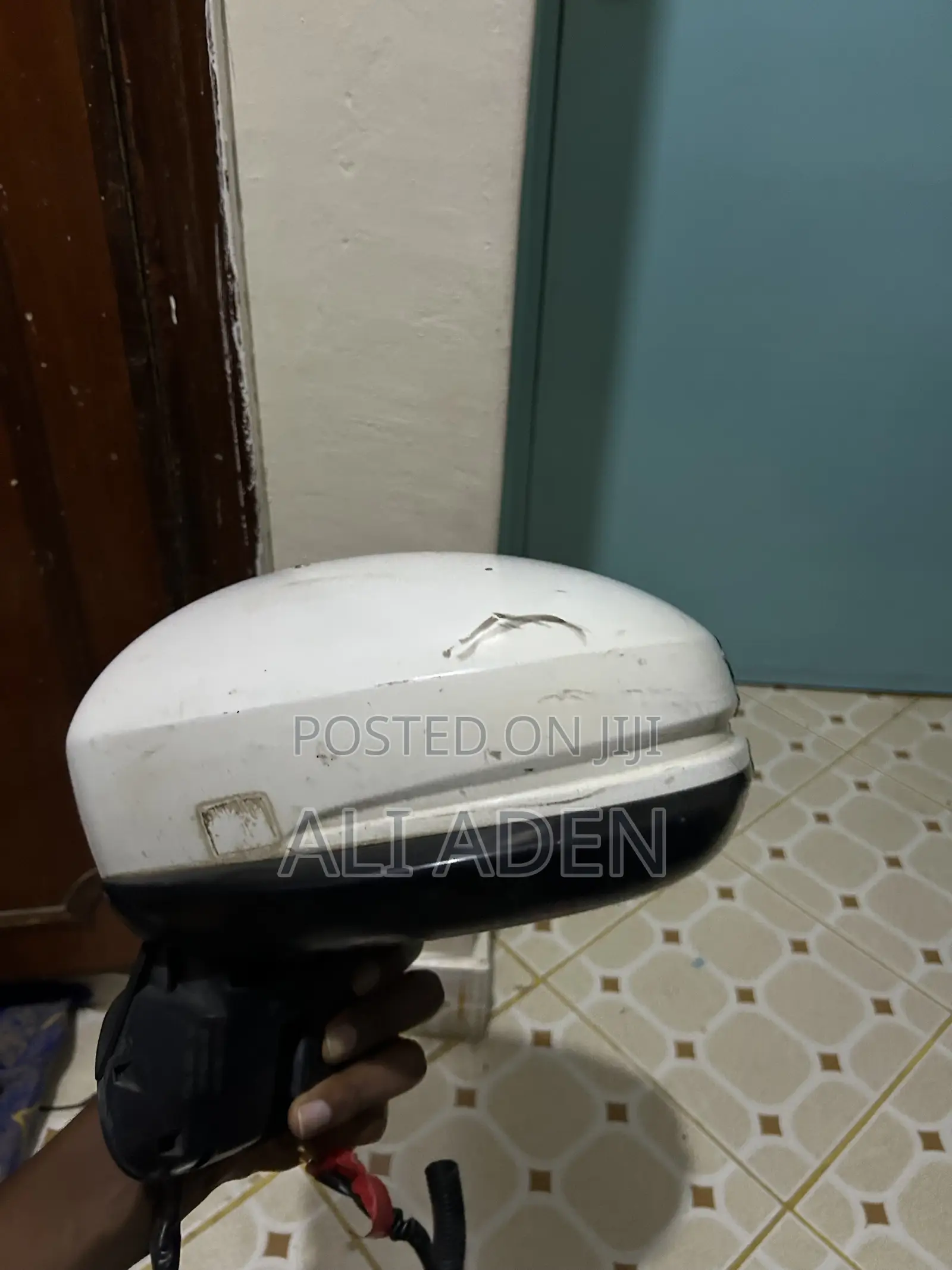 Honda Fit Left Side Mirror Pearl White in Color Non Indicator
