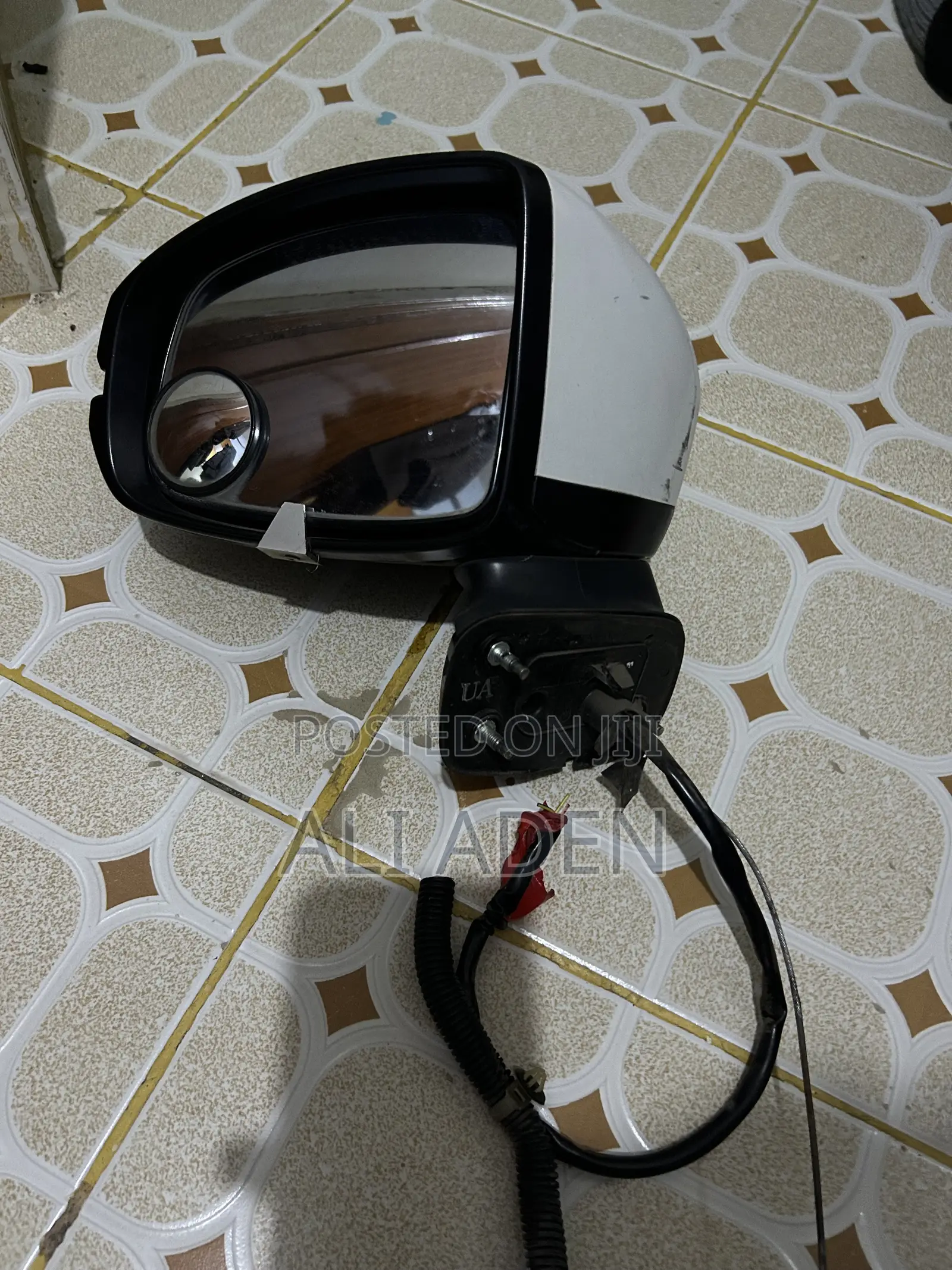 Honda Fit Left Side Mirror Pearl White in Color Non Indicator