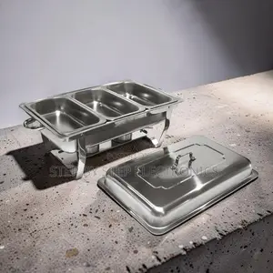 Wholesale Prices Buffet Use 11L Stainless Steel Triple Chafing Dish