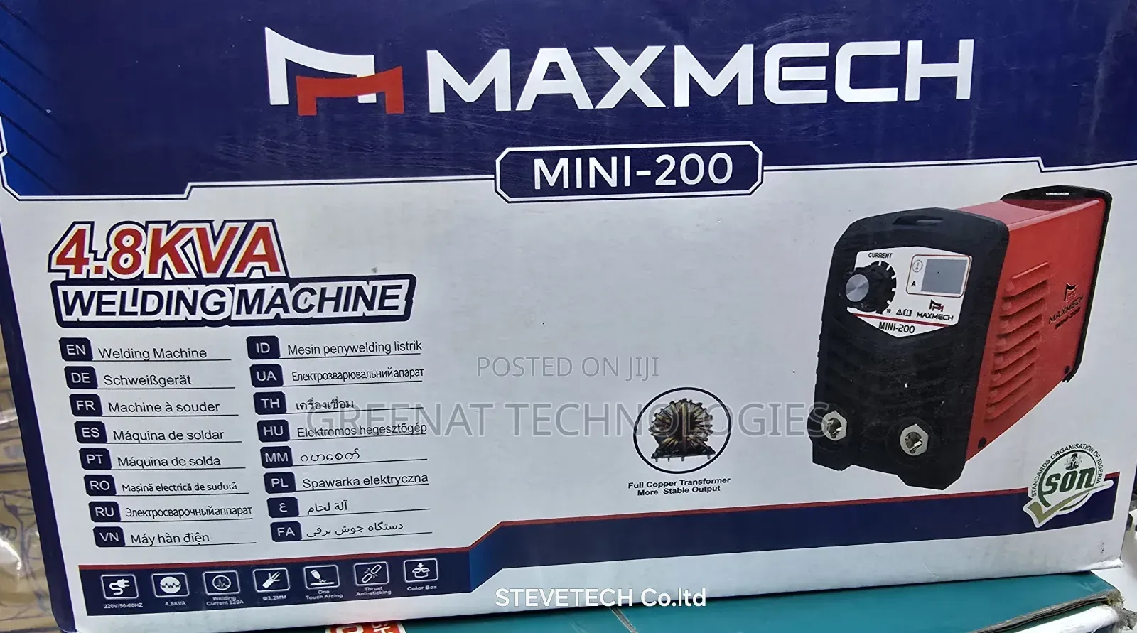 Maxmech MINI-200 4.8KVA Welding Machine Kenya