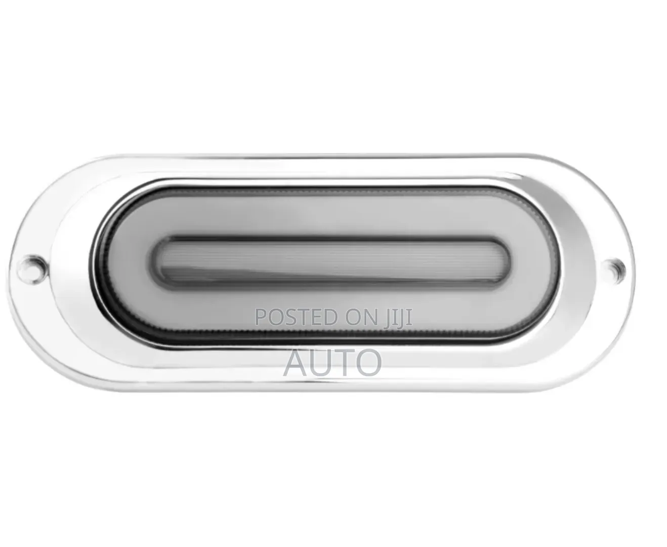 Oval LED Truck Tail Lamps | Chrome Bezel Trailer Rear Lights
