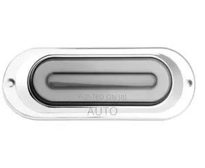 Oval LED Truck Tail Lamps | Chrome Bezel Trailer Rear Lights