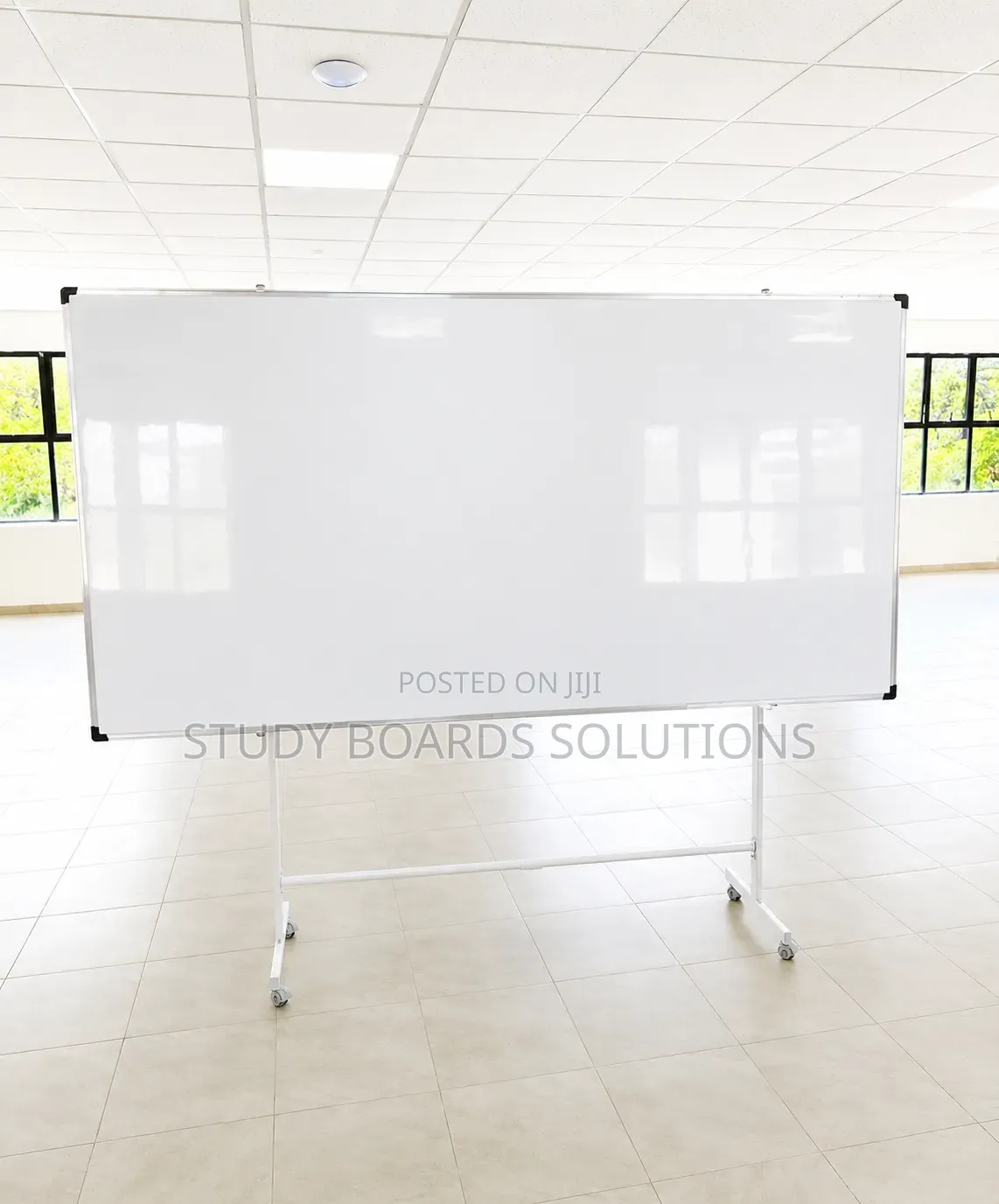 Large 8ftx4ft Magnetic Whiteboard on Wheels – Flexible Writing