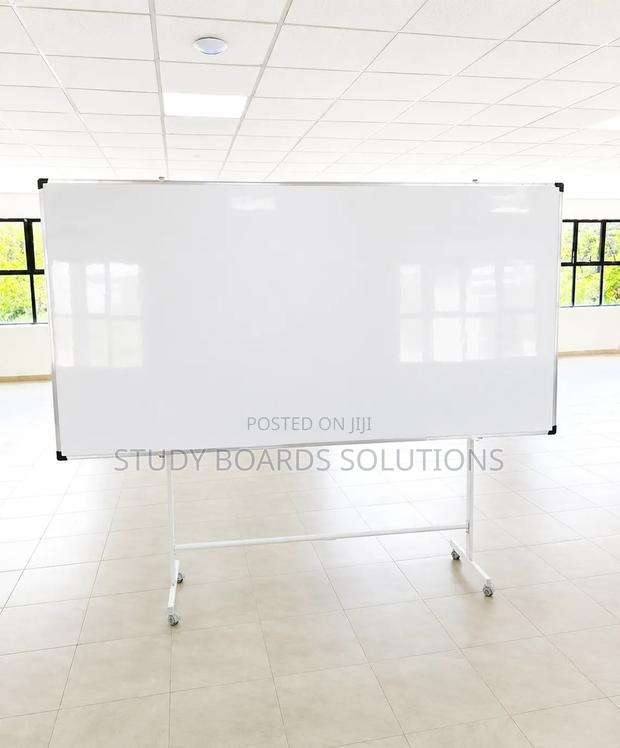 Large 8ftx4ft Magnetic Whiteboard on Wheels – Flexible Writing