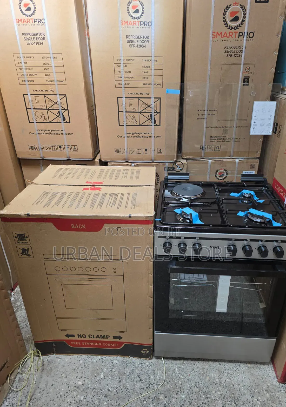 60*60 Von Cooker 3 Gas + 1 Electric Cooker