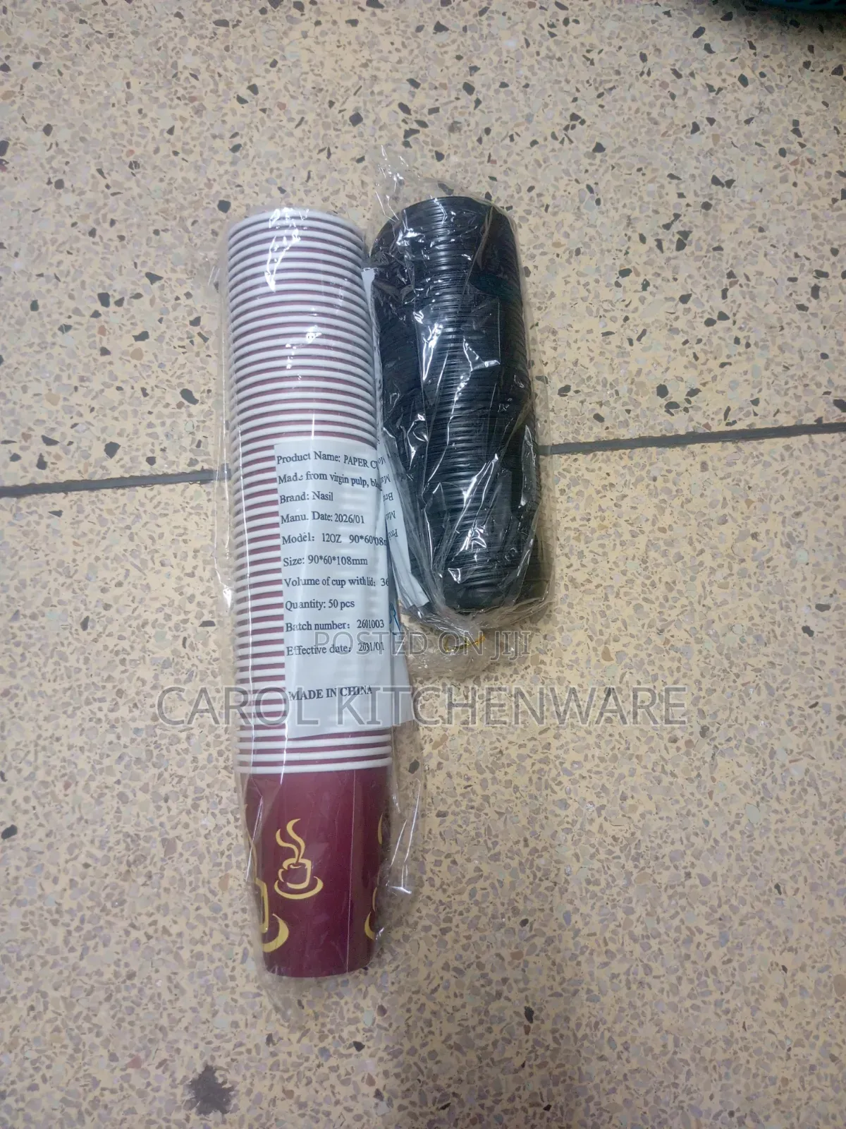50 PCs Disposable Paper Cup / Disposable Coffee Paper Cup
