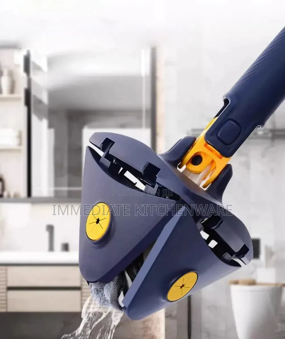 *Triangle Mop 360 Rotatable Extendable Adjustable Cleaning Mop