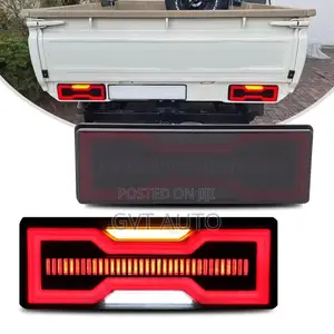 Pair LED Smoked Rear Tail Light Lamp Toyota Landcruiser 70 75 78 79
