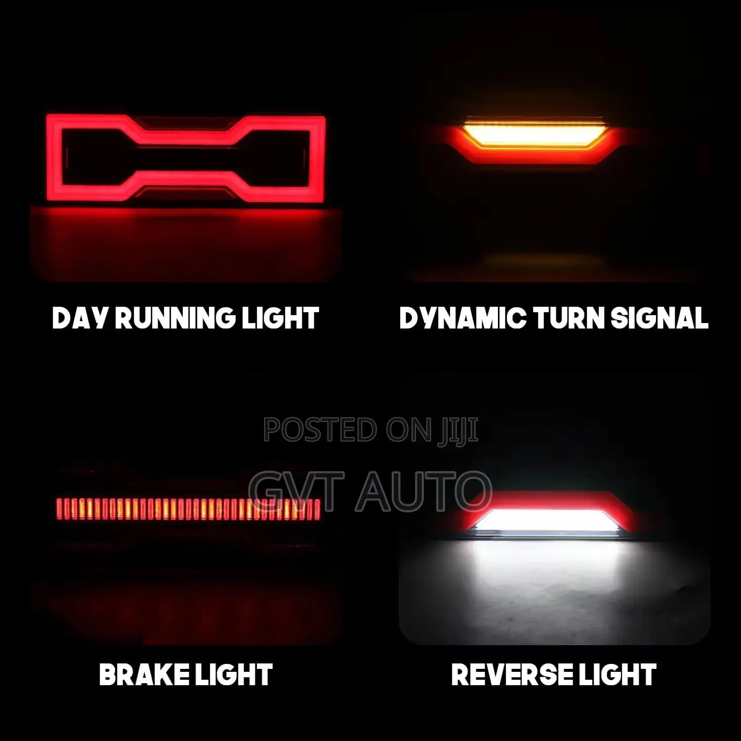Pair LED Smoked Rear Tail Light Lamp Toyota Landcruiser 70 75 78 79