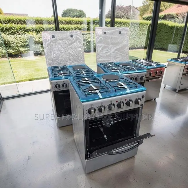 Bulk Prices Easy Clean 3 Gas Burners +1 Electric Free Standing Cookers