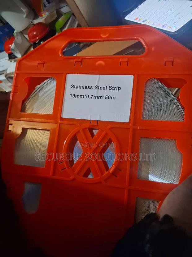 50-Meter Roll of 19mm X 0.7mm Stainless Steel Strapping Band