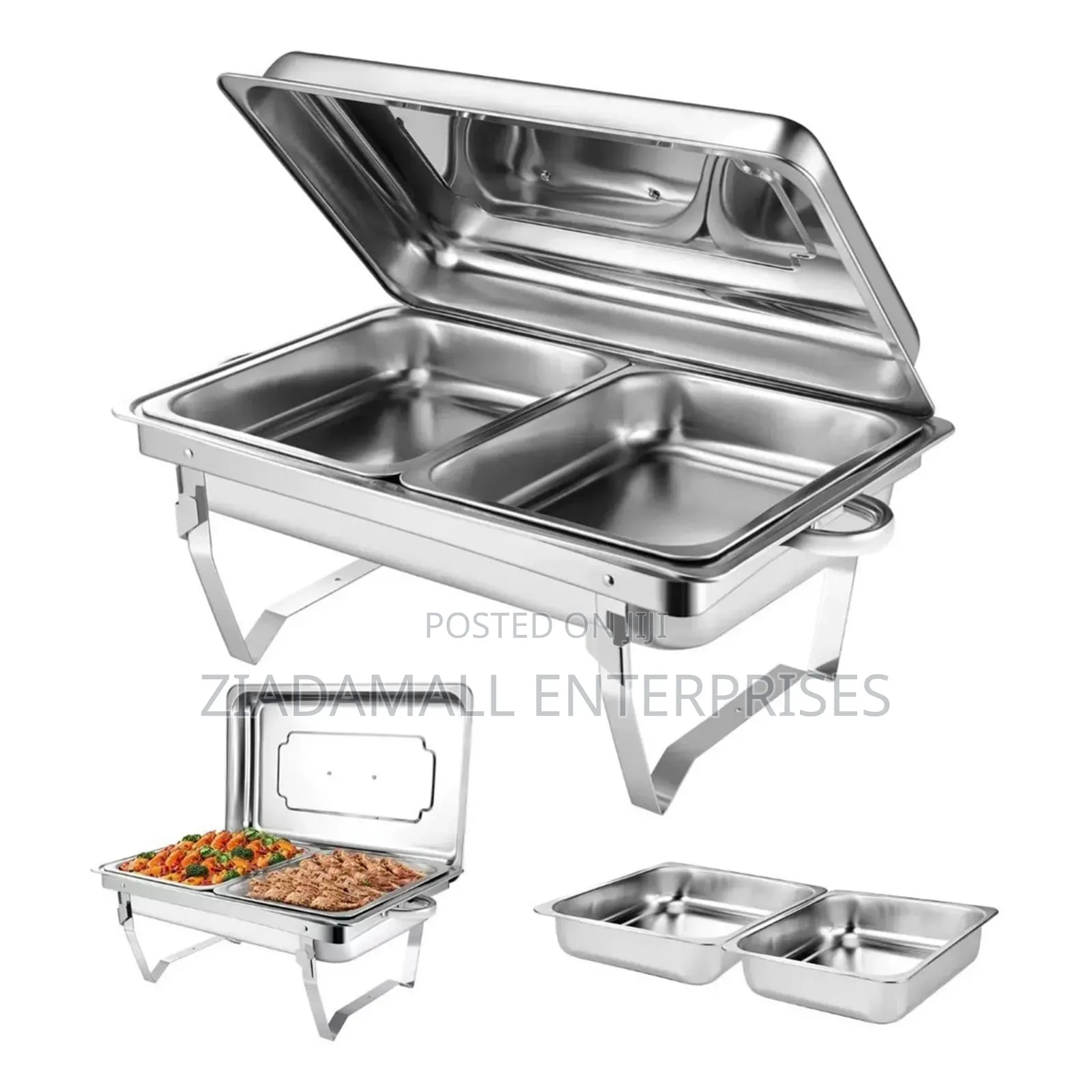 11Litres Chaffing Dishes. Double Tray