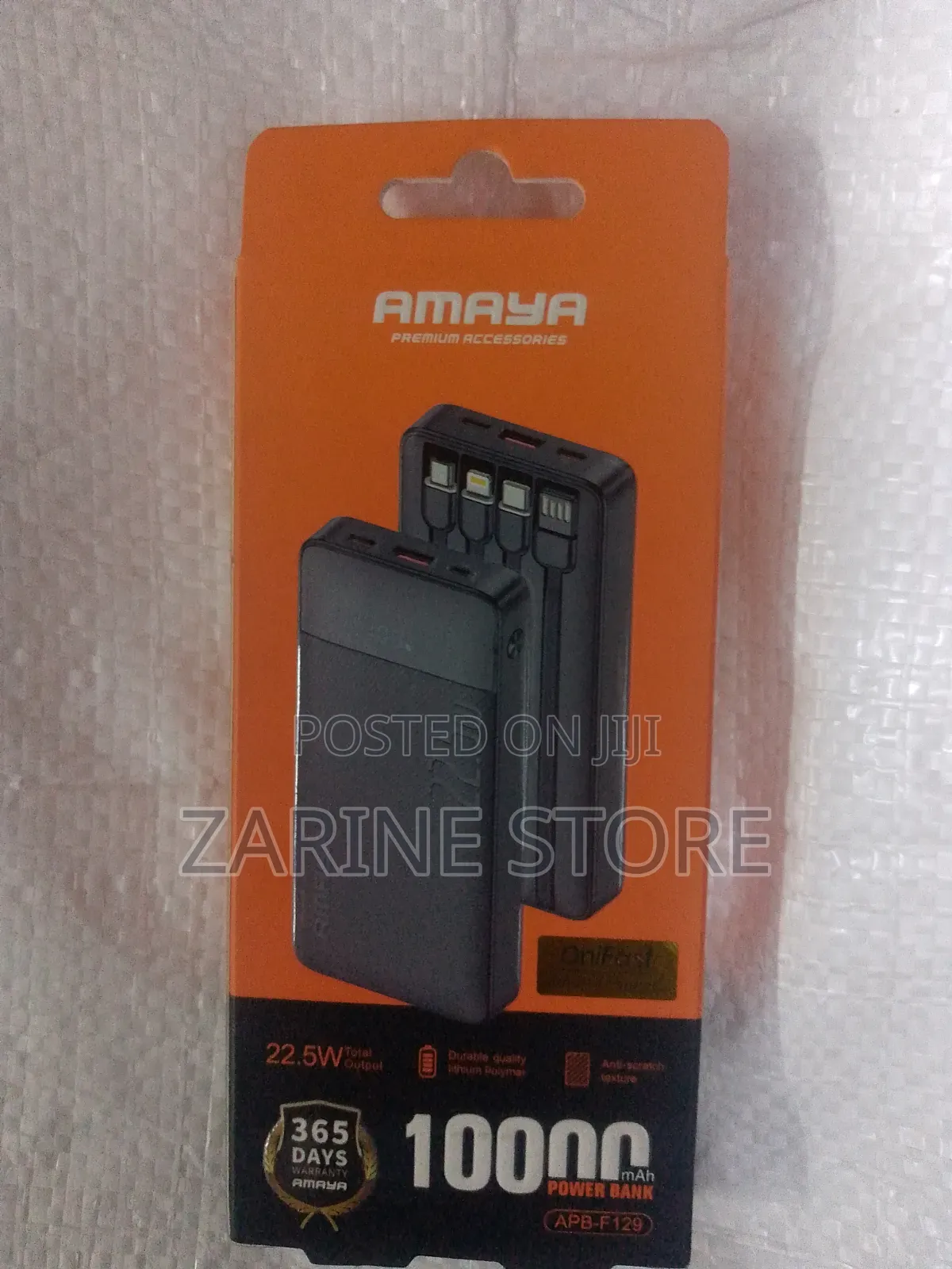 10000Mah Amaya Power Bank With Cables