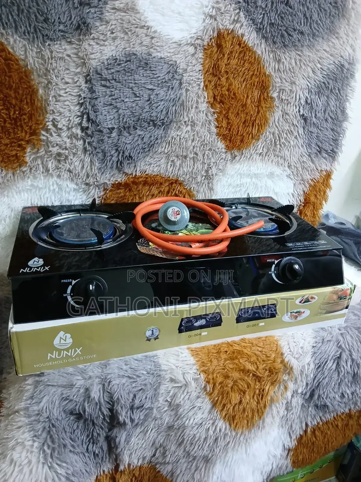 Nunix 2 Burner With Regulator and Pipe