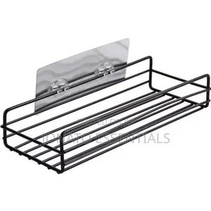 Heavy Duty No Drill Bathroom Wall Shelf Kitchen Storage Rack