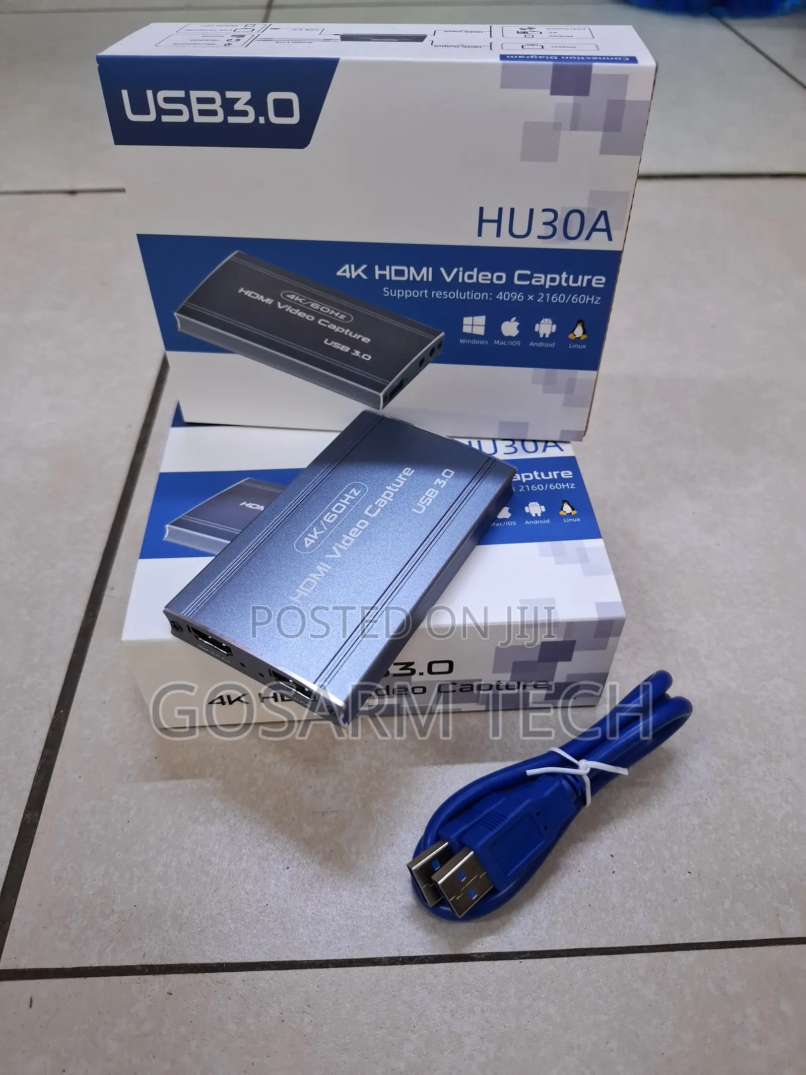 HU30A HDMI Video Capture Card for Streaming, Recording and Gaming