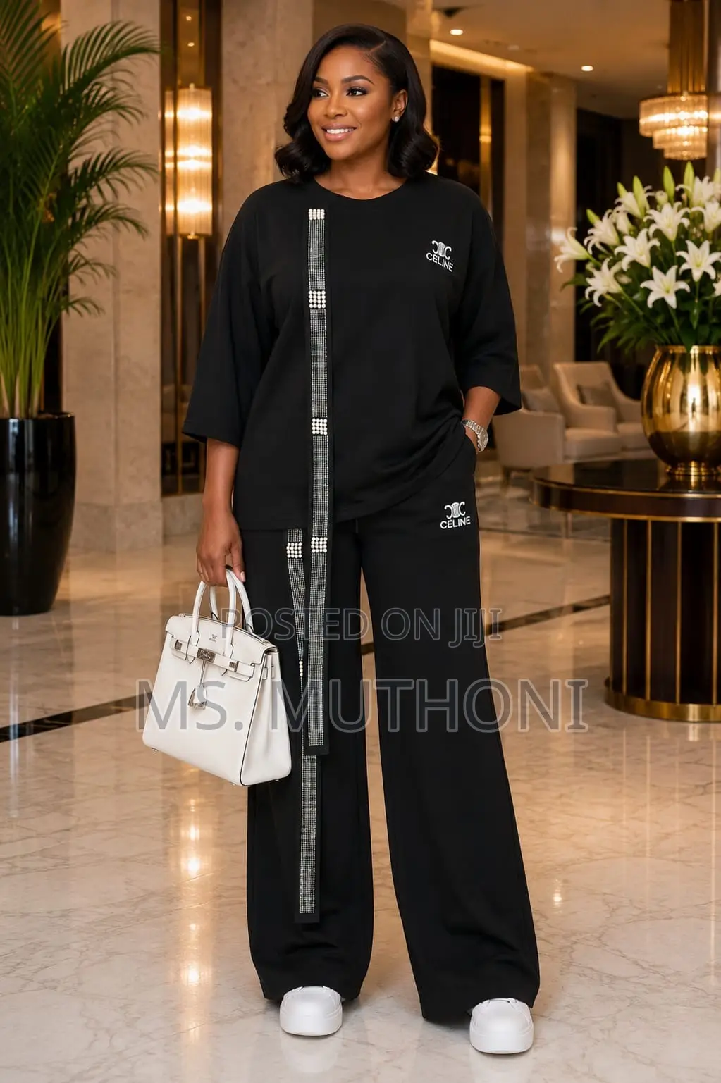 CELINE Very Good Cotton Tracksuit Fabric