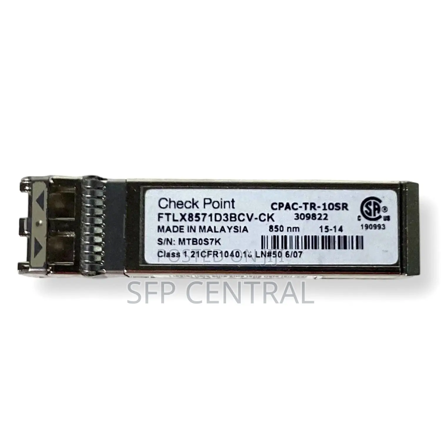 Check Point CPAC-TR-10SR-B 1/10GbE SFP+ Transceiver Module