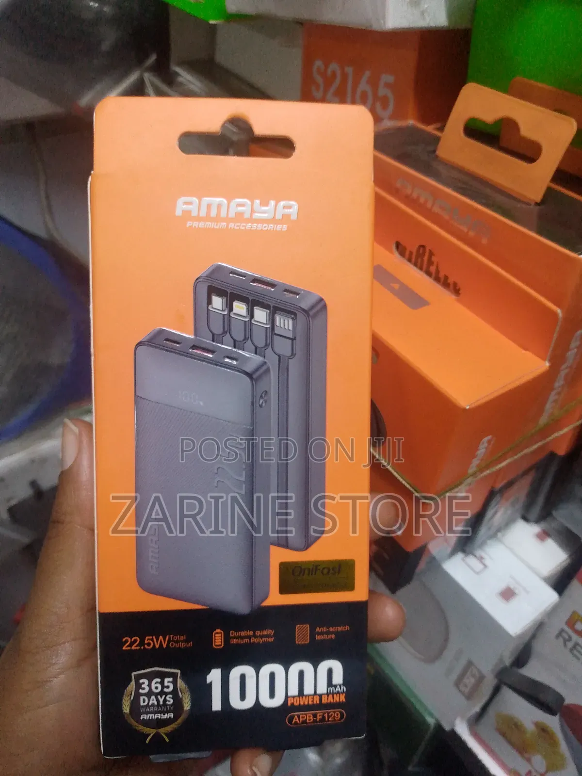 Amaya Power Bank 10000Ah 22.5W With Cable