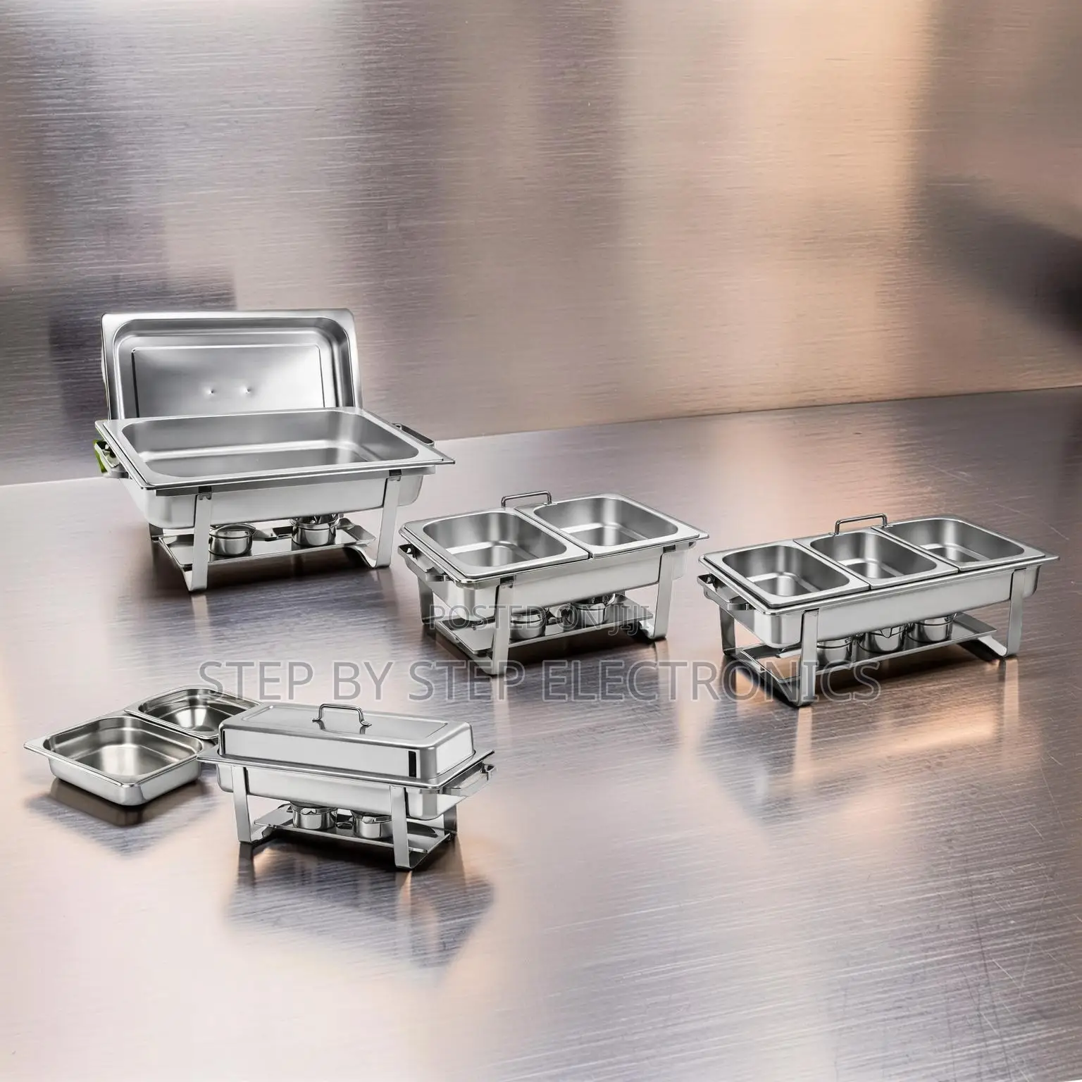 Wholesale Prices Easy Cleaning 11L Stainless Steel Triple Chafing Dish