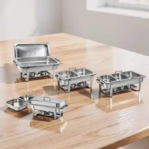 Wholesale Prices Serving Stand 11L Stainless Steel Triple Chafing Dish