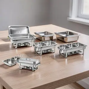 Wholesale Prices Serving Stand 11L Stainless Steel Triple Chafing Dish