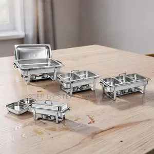Wholesale Prices Tabletop Use 11L Stainless Steel Triple Chafing Dish