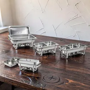 Wholesale Prices Easy Serving 11L Stainless Steel Triple Chafing Dish