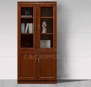 2-Door Mahogany File Executive Cabinet.