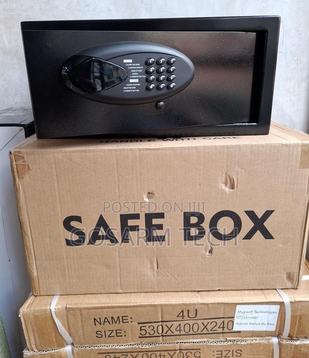 Strong Metallic Digital Electronic Cash Safe Box