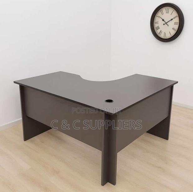 Custom Curved Gray Study Desk-120cm - thumbnail 6