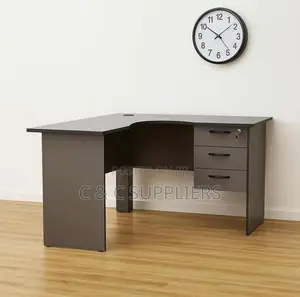 Custom Curved Gray Study Desk-120cm