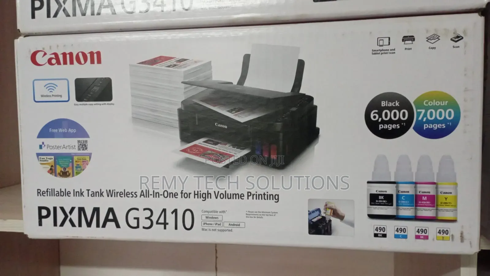 Canon G3410 Inktank Wireless Printer
