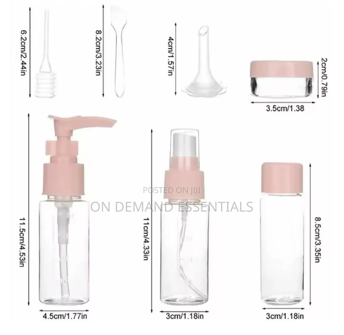 10PCS Refillable Travel Bottles Kit