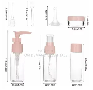 10PCS Refillable Travel Bottles Kit