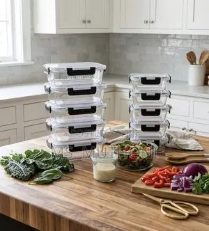 10 PCS Airtight Glass Container Sets ( Meal Prep / Srorage )