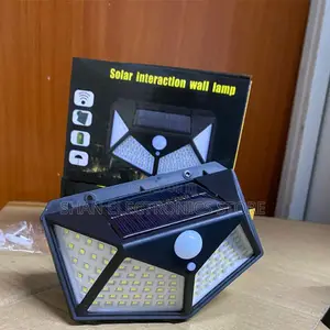 Intelligent Motion Sensor Four-Sided Bright 100led Solar Wall Lamp