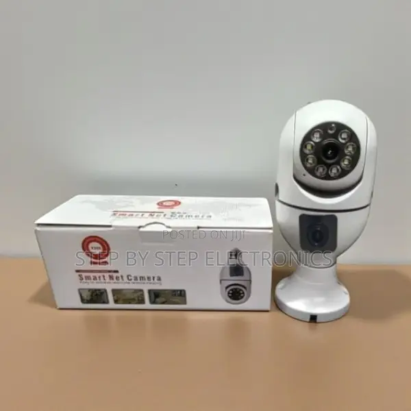 Advanced Color Night Vision Dual Lens PTZ WiFi Bulb Camera