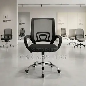 Mid Back Mesh Study Chair With Armrest