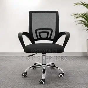 Mid Back Mesh Study Chair With Armrest