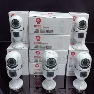 Reliable Color Night Vision Dual Lens PTZ WiFi Bulb Camera