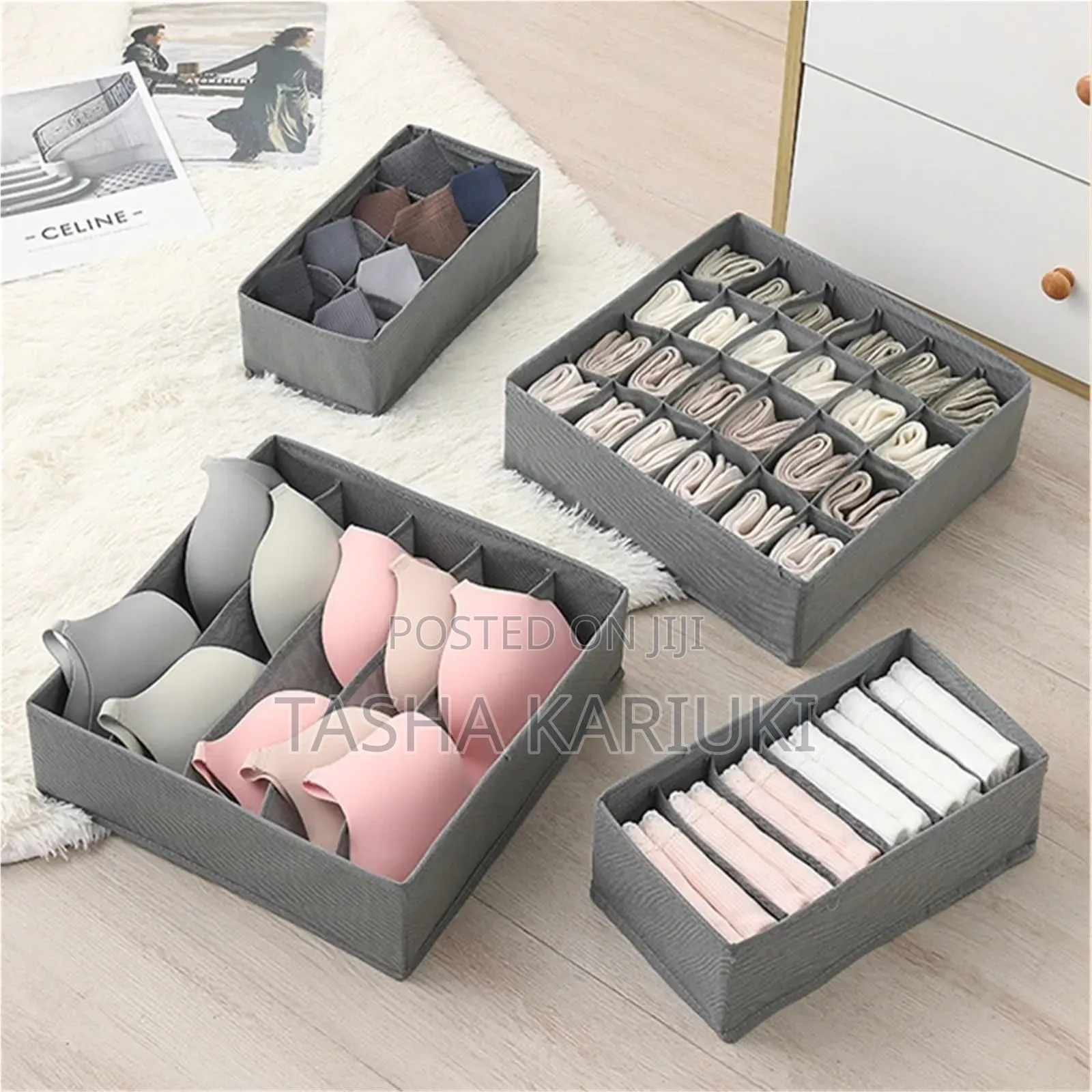 Foldable 4 in 1 Undergarments Organiser*