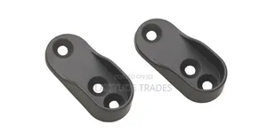 Black Oval Chrome Brackets