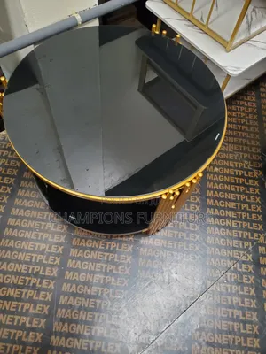 Gold and Black Two Tier Coffee Table
