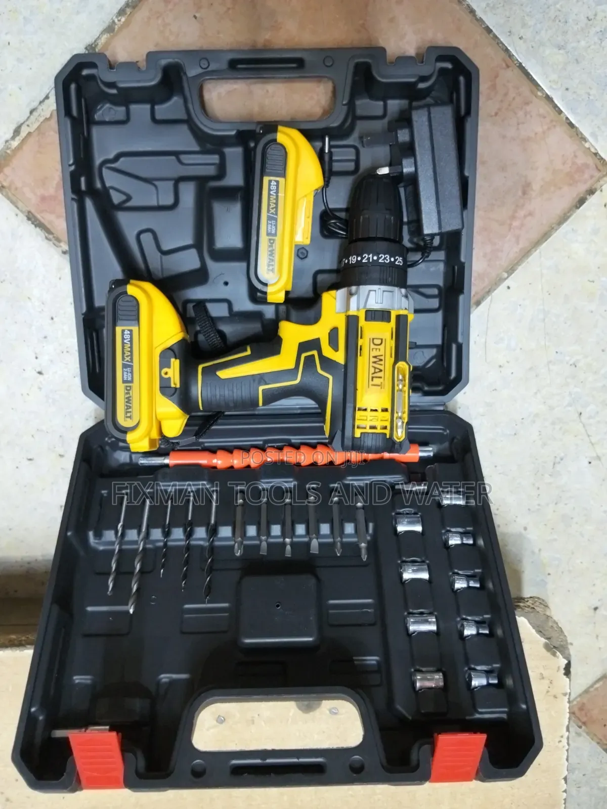 Dewalt Cordless Drill 48 Volt With Accessories 1 Year Warranty