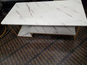 2-Tier Marble Finish Coffee Table