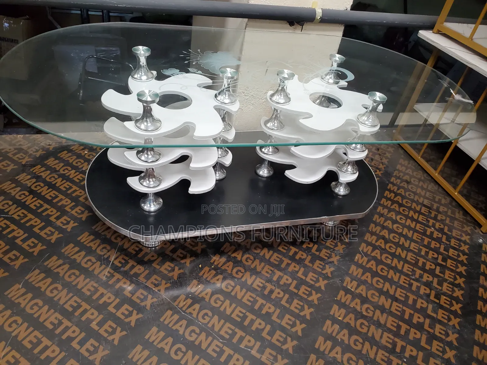 Vortex Tempered Glass Coffee Table
