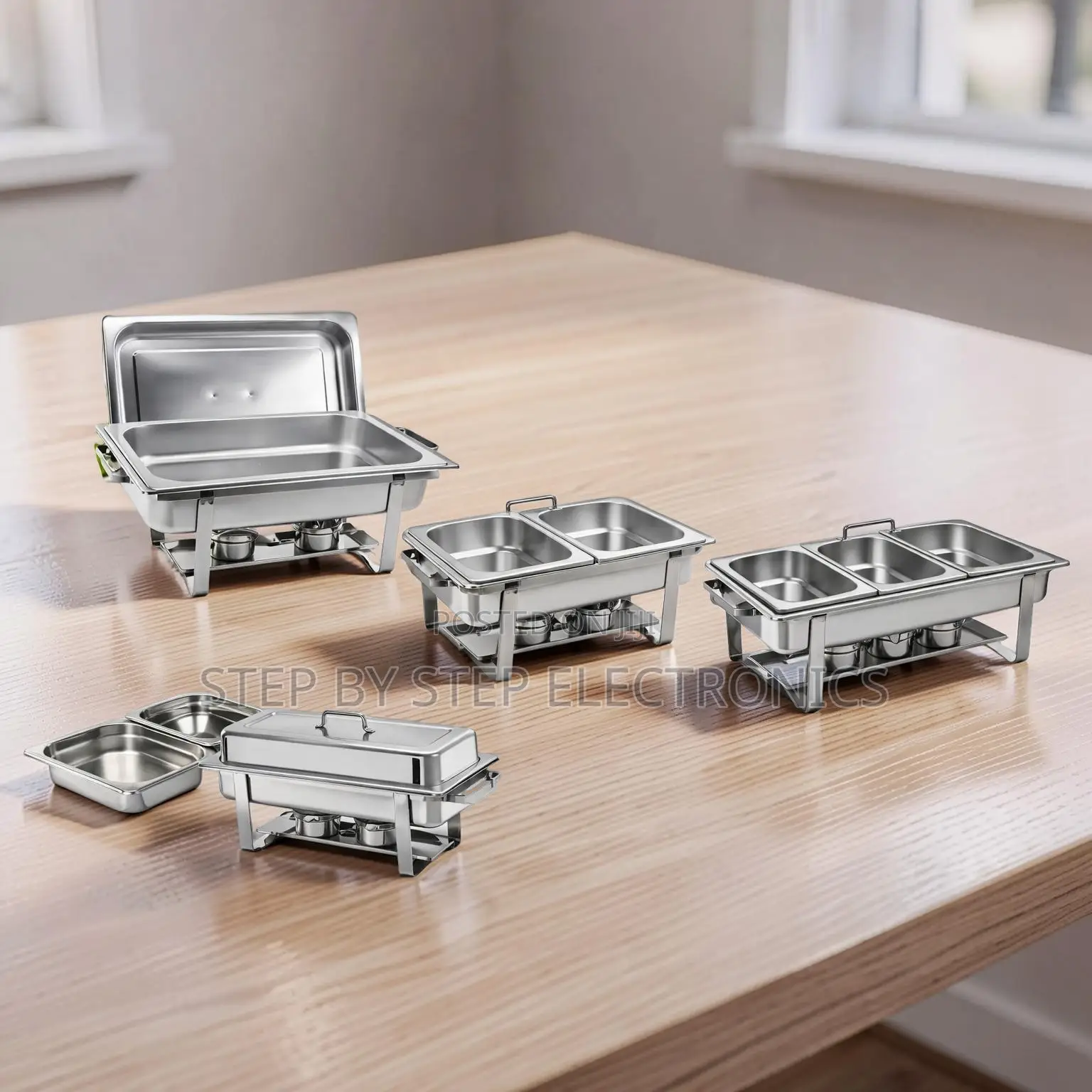 Wholesale Prices Event Use 11L Stainless Steel Triple Chafing Dish